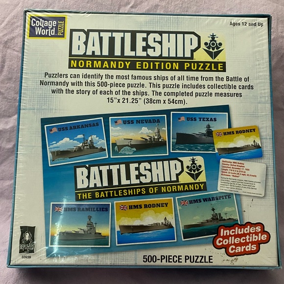 Battleship Normandy Edition 500 Piece Jigsaw Puzzle - Picture 2 of 5